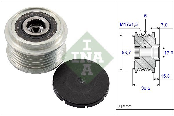 WILMINK GROUP Механизм свободного хода генератора WG1253674